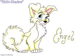 Lady and the tramp disney color pages. Angel By Sweet Chibi Shadow On Deviantart