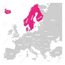 Gastgeber dänemark sorgt gegen finnland für eine überraschung, schweden überrollt österreich. Die Skandinavischen Staaten Danemark Norwegen Finnland Schweden Und Island Pink In Der Politischen Landkarte Europas Hervorgehoben Vektor Illustration Lizenzfrei Nutzbare Vektorgrafiken Clip Arts Illustrationen Image 90514226