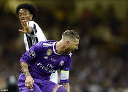 According to football leaks (h/t. Juan Cuadrado Gets Red Card For Touching Sergio Ramos Daily Mail Online