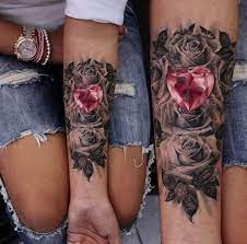 Love The Roses In This Piece Tattoo Ideas Tatowierungen Paar Tattoo Rosen Tattoo