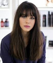 Smooth on a lightweight serum after styling to give your hair a pretty, not greasy, sheen. Easy Long Straight Hairstyles With Bangs For Girls And Women Long Hair With Bangs Long Hair Styles Long Straight Hair