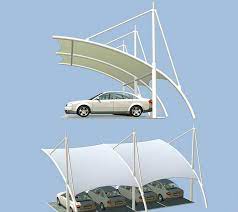 Tensile Membrane Structure For Carport Car Parking Roof Arsitek Garasi Atap