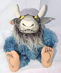 Vtg 12 Where The Wild Things Are Plush Bernard 1980 Determined Productions 70 Determined Plush Bernard Wild