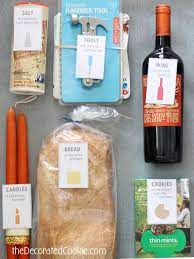 Traditional housewarming gift — wine, bread, salt and a broom. Traditional Housewarming Gift Idea With A Free Printable