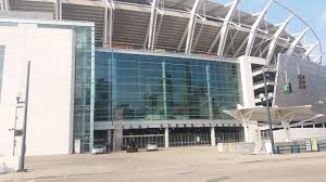 Former juventus stadium, main entrance side with the typical white. This Is What Paul Brown Stadium Looks Like Today At The Front Entrance It Has Improved A Lot Over The Years Because Of Paul Brown Stadium Stadium Riverfront