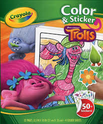 Trolls world tour color sticker activity book crayola com crayola. Amazon Com Crayola Color Sticker Dreamworks Trolls Toys Games