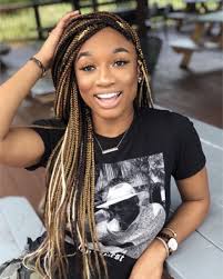 Black Box Braids With Color Happy Sunday Happy Sunday Box Braids Hairstyles For Black Women Box Braids Hairstyles Black Box Braids