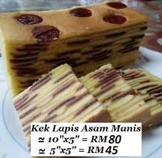 Kalo ga goreng tepung, bumbu kuning, balado, gitu terus. Kek Lapis Asam Manis Warisan Opah Home Facebook