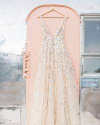 Pin By Wedding Obsessed On Celestial Embellished Wedding Dress Wedding Dresses Whimsical Gold Wedding Dress