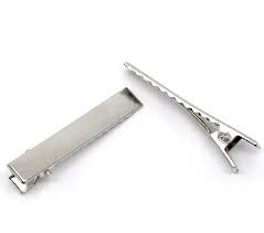 10 Alligator Hair Clips With Teeth Single Prong Silver Etsy