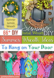 These diy summer wreaths are a fun and festive way to welcome summer and add color to your doorway. 66 Diy Summer Wreath Ideas To Hang On Your Door Guide Patterns