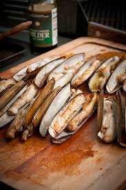 Grilled Razor Clams In 2020 Food Clam Recipes Razor Clams Recipe