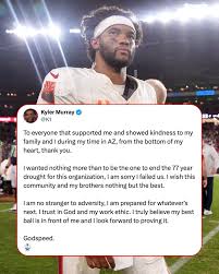 Sports Illustrated | Kyler Murray says goodbye to Arizona ❤️ (via K1/X) |  Instagram