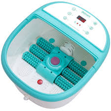 Miko shiatsu foot massager kneading/rolling with switchable heat and pressure settings, includes 2 remotes (newest version). Belmint Foot Spa Bath Massager With Heat 6 X Pressure Node Rollers Bubbles Foot Soaking Tub Walmart Com Walmart Com