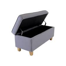 Folding storage ottoman seat stool storage boxes home chair footstool bench lid. Charles Bentley Linen Storage Ottoman Dark Grey