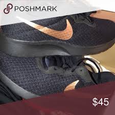 Black And Rose Gold Nikes Womens Black And Rose Gold Nike Tanjun Nike Nike Tanjun Rose Gold Nikes
