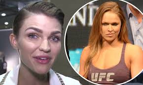 Ruby Rose jokingly challenges UFC Champ Ronda Rousey to a fight