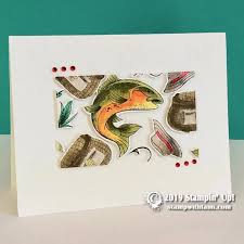 Spotlight On Retiring Best Catch Stamp Set Catch Of The Day Dies Stampin Up Demonstrator Tami White Stamp With Tami Cr Frame Card Cards Floating Frame