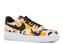 Air Force 1 07 Lv8 Orange Camo Nike 823511 800 Orange Camo Black Nike Mens Nike Air Air Force