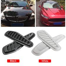 Often the best vent covers for residential spaces, decorative designs come in lots of looks to match your furniture, trim and color scheme. 1 Pair Car Auto Decorative Air Flow Intake Scoop Turbo Bonnet Vent Cover Hood For Fender Black White Car Styling Auto Decor Vent Coverair Flow Aliexpress