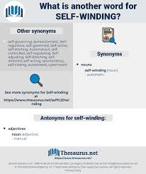 Synonyms For Self Winding Thesaurus Net