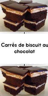 Carres De Biscuit Au Chocolat Biscuit Chocolat Gateaux Et Desserts Delicieux Desserts