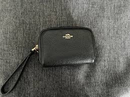 Coach Pouch Wristlet with Heart Charm Wallets