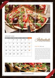 Italian Restaurant Wall Calendar 2021 Italian Restaurant Restaurant Wall Calendar