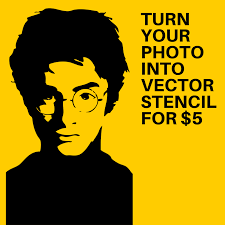 Gaphicdeluxe I Will Create A Clear Editable Vector Stencil From Your Photo For 10 On Fiverr Com Stencil Designs Custom Stencils Stencils