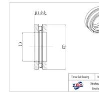 Xzbrg Chrome Steel Thrust Bearing F8-14m 8X14X4mm - Bearing ...