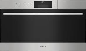 Total capacity electric single wall steam oven with 1 oven rack convection, steam clean, steam convection mode, cookcontrol, easy cook, true convection cooking, warming mode, steam oven, etl, auto defrost, 13 cooking modes, steam clean in stainless steel Cso30testh Wolf