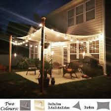 Water Resistant Shade Sail Sun Canopy Patio Awning Garden 98 Uv Block Home Party Modern Design Patio Shade Backyard Shade Garden Sail
