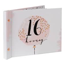 It's a milestone birthday, so give them something to match the occasion with one of our 16th birthday present ideas. Luxe 16th Birthday Photo Album Guest Book Gifts From Handpicked