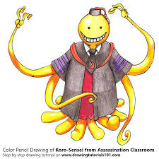 Some of the colouring page names are learn how to draw karma akabane from assassination classroom assassination classroom step by, how to draw kaede kayano from assassination classroom, koro sensei by elgranl on deviantart, step by step how to draw karma akabane from assassination classroom, step by step. Koro Sensei From Assassination Classroom Colored Pencils Drawing Koro Sensei From Assassination Classroom With Color Pencils Drawingtutorials101 Com