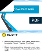 9 kriteria pelupusan kriteria pelupusan rekod terbitan, bahan bercetak dan audio visua adalah tertakluk dan merujuk kepada dasar dan polisi pilih buang 11 tatacara pelupusan. Pelupusan Rekod Awam Ptg
