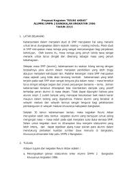 Pendahuluan ajang silaturahim adalah salah satu budaya baik yang diwariskan secara turun temurun, juga sering dijadikan sebagai sebuah ajang berbagi dalam beranekaragam cerita, yang diantaranya semacam pengalaman, curahan rasa senang untuk bertemu juga saling. Proposal Kegiatan Reuni Akbar Lakaran