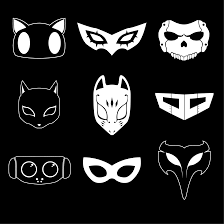 Persona 5 Masks Illustration Persona 5 Persona 5 Joker Persona 5 Mask