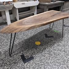 Live edge coffee table or bench for 12 (30cm) or 1:6 scale dolls. Live Edge Walnut Coffee Table By Maker House Co At Maker House