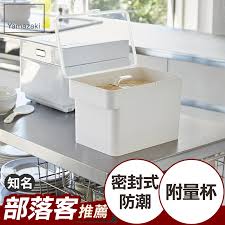 tower密封儲米桶 白 附量米杯 yamazaki日本山崎生活美學官方網站 日本收納職人指名推薦品牌 質感收納嚴選設計 日本百年品牌居家生活收納專家 山崎実業台灣總代理官方網路旗艦店