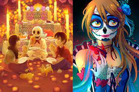 Colección de FanArts «El Anime, Videojuegos y el Día de Muertos» – Geek and  Life
