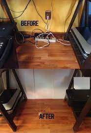 Baby Proofing Under The Computer Desk Cords Strip Plugs Wall Outlets Create A Wall Between The Desk An Baby Proofing Toddler Proofing Baby Proofing Hacks