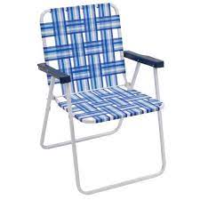 This rio brands web chair combines the best of comfort and convenience for a lawn chair. Rio Brands Outdoor Heavy Duty Steel Frame Folding Woven Web Beach Lawn Patio Chair Blue Target