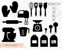 Baking Mixer Bake Rolling Pin Jar Mitten Whisk Svg Png Dxf Cricut Silhouette Studio Vinyl Decal T Shirt Design Scrapbooking Svg Cricut Rolling Pin