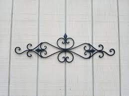 Metal Wall Decor Swirl Wall Art Headboard Fireplace Decor Home Decor Wrought Iron Decor Kitchen Decor Iron Home Decor Black Metal Metal Wall Decor Iron Decor Wrought Iron Decor