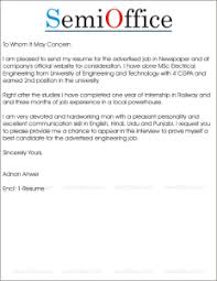 Cover Letter Electrical Engineer For Free Download