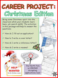 Christmas North Pole Career Exploration Activity Holiday Themed Project Christmas Learning Activities Vocational Activities Career Exploration Activities