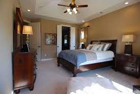 Regency Homebuilders Large Master Bedroom Neutral Pops Of Color Recessed Lighting Carpet Tray Ceiling Arlington Home Building A House Neutral Bedrooms