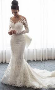 Adrianna papellillusion yoke long sleeve beaded ball gown. Mermaid Wedding Dresses Sheer Neck Long Sleeves Illusion Mermaid W Long Sleeve Wedding Dress Lace Mermaid Lace Wedding Dress With Sleeves Sheer Wedding Dress