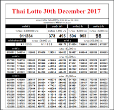 thailand lottery 30th december 2017 30 12 2017 results