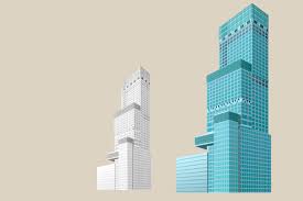 あべのハルカス風のビルのイラストその2 – 街、建物系イラスト専門サイト「TOWN illust」
